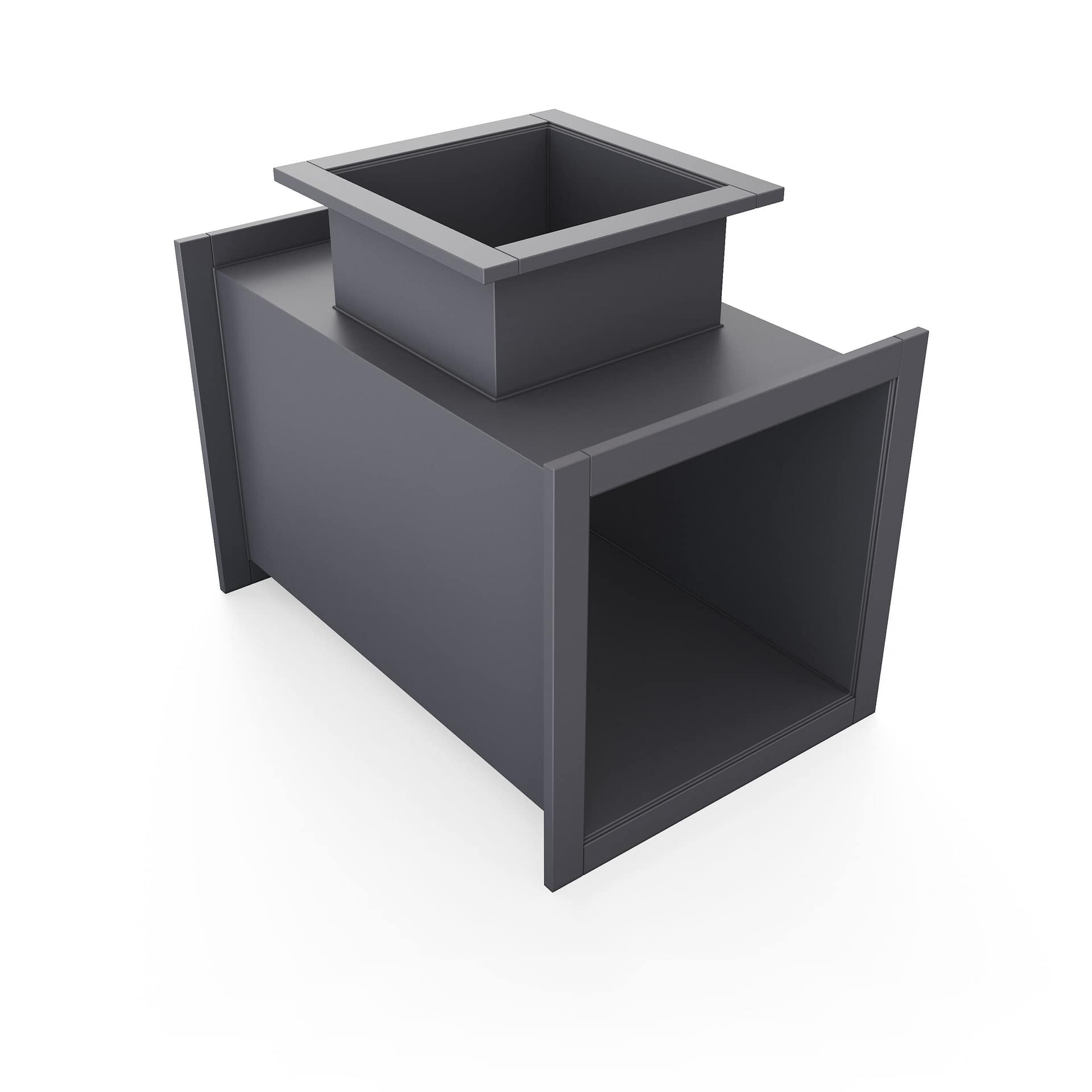 2. Тройник прямоугольного сечения ПВХ 400х400 МММ